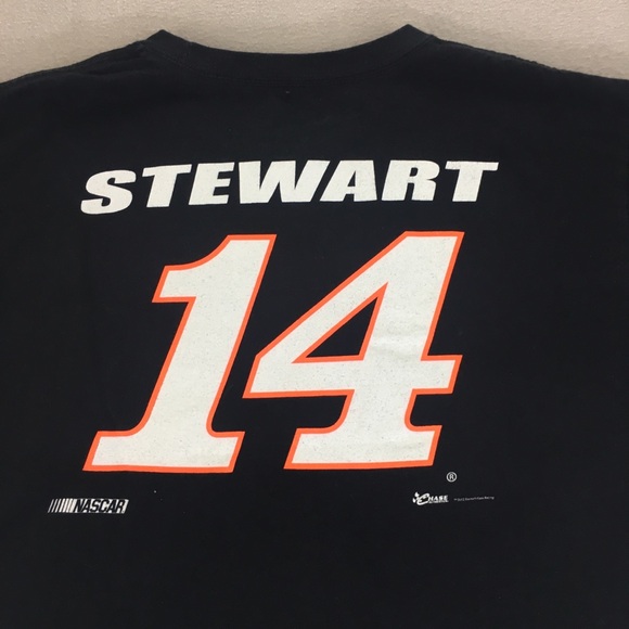Tony Stewart #14 Nascar 2012 Uniform T Shirt Men’s Size L Mobil Bass Pro Shops - Picture 6 of 14